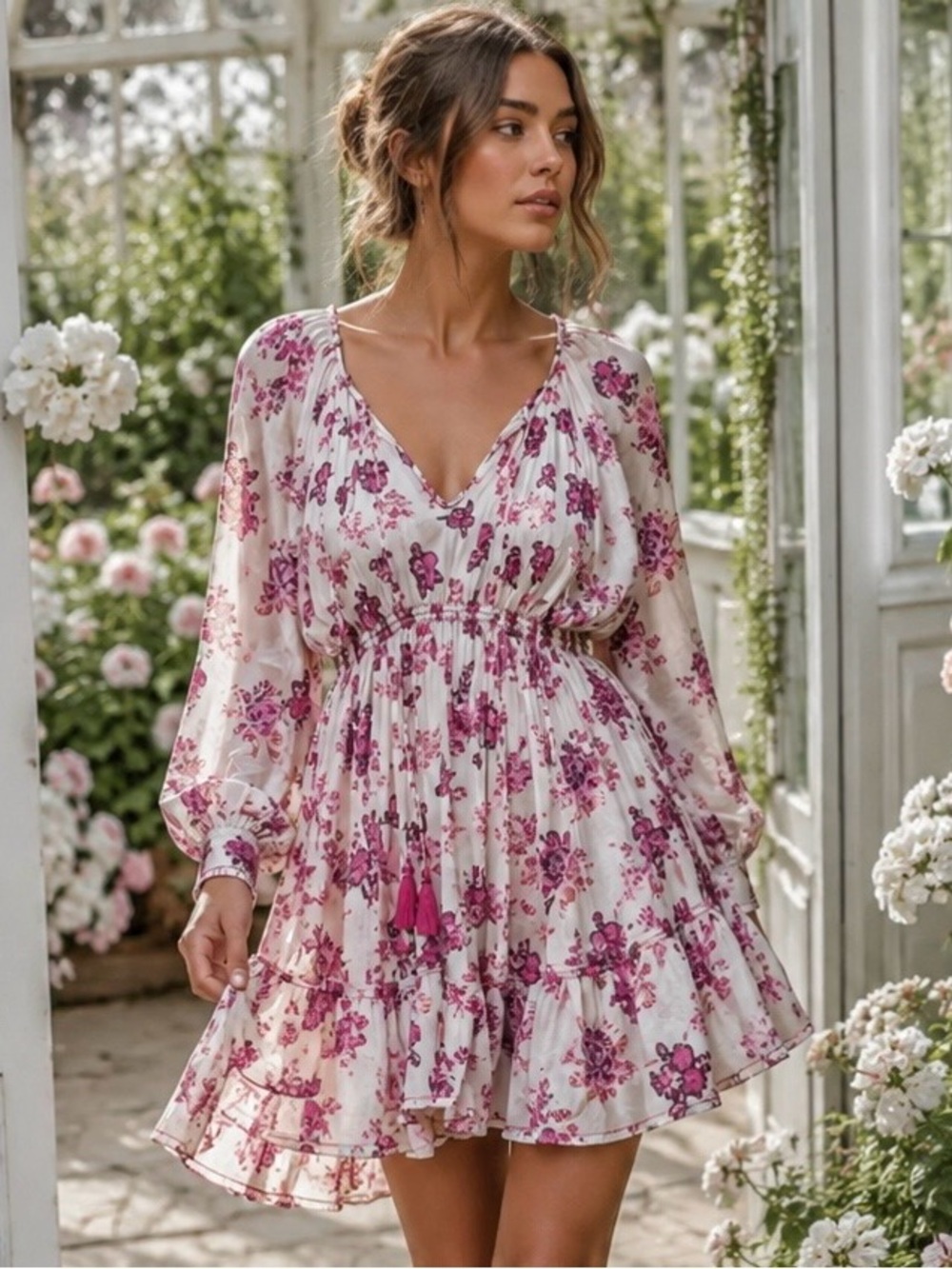 Free People  Camella floral mini dress, size  XS